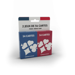 2 jeux de 54 cartes - Poker, Bridge, Rami - DUC-PIX655 - Ducale - Jeux de cartes - Le Nuage de Charlotte