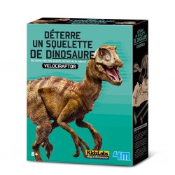 KidzLabs - Déterre ton dino Velociraptor - 4M-5663234 - 4M - Coffrets éducatifs - Le Nuage de Charlotte