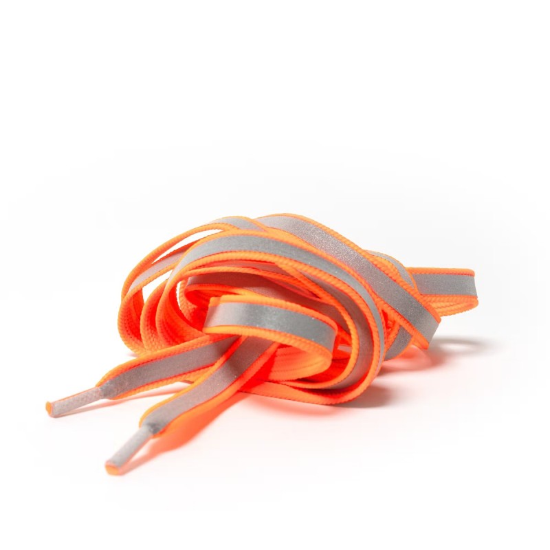 Reflective laces - neon orange - RAI-LAC-ORA - Rainette - Reflective accessories - Le Nuage de Charlotte