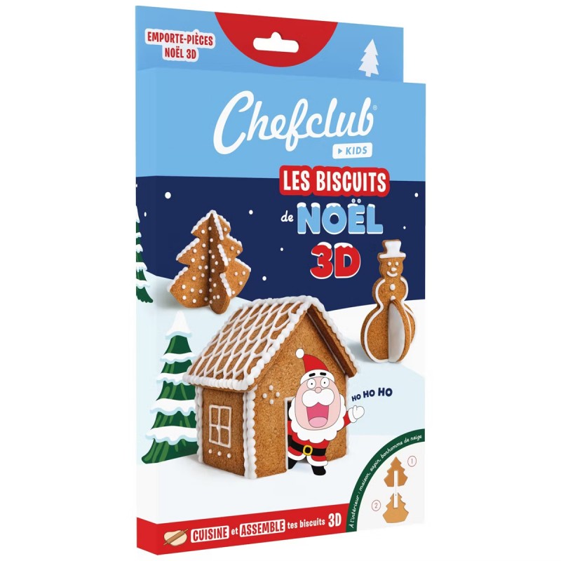 Chefclub - Les Biscuits de Noël en 3D - CHCL-572938 - Chef Club - Cuisiner comme un grand - Le Nuage de Charlotte