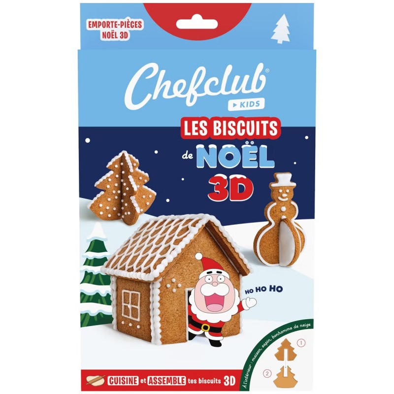 Chefclub - Les Biscuits de Noël en 3D - CHCL-572938 - Chef Club - Cuisiner comme un grand - Le Nuage de Charlotte