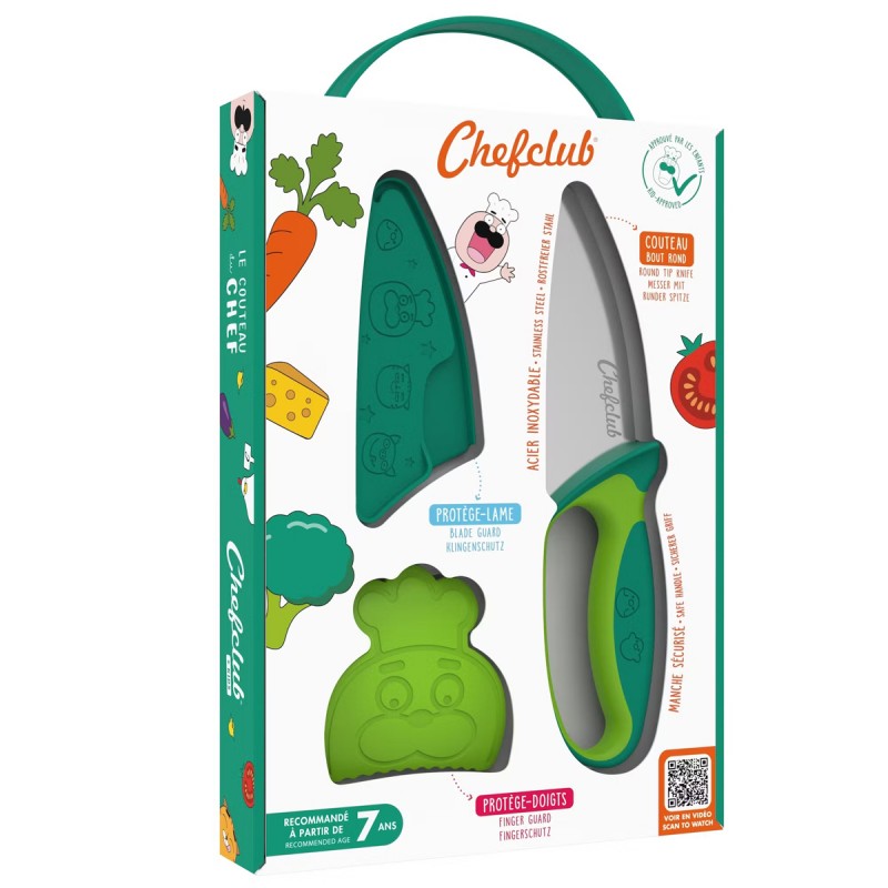 Chefclub - Green knife - CHCL-577770 - Chef Club - Cook like a grown-up - Le Nuage de Charlotte