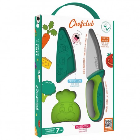 Chefclub - Couteau vert - CHCL-577770 - Chef Club - Cuisiner comme un grand - Le Nuage de Charlotte