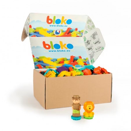 Bloko - Jungle - 50 Bloko + 2 BlokoFriends - BLO-503696 - bloko - Plastic elements - Le Nuage de Charlotte