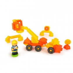 Bloko - Fire truck - 80 Bloko + 1 BlokoFriends - BLO-503697 - bloko - Plastic elements - Le Nuage de Charlotte