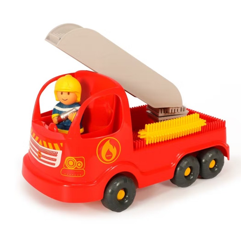 Bloko - Fire truck - 80 Bloko + 1 BlokoFriends - BLO-503697 - bloko - Plastic elements - Le Nuage de Charlotte