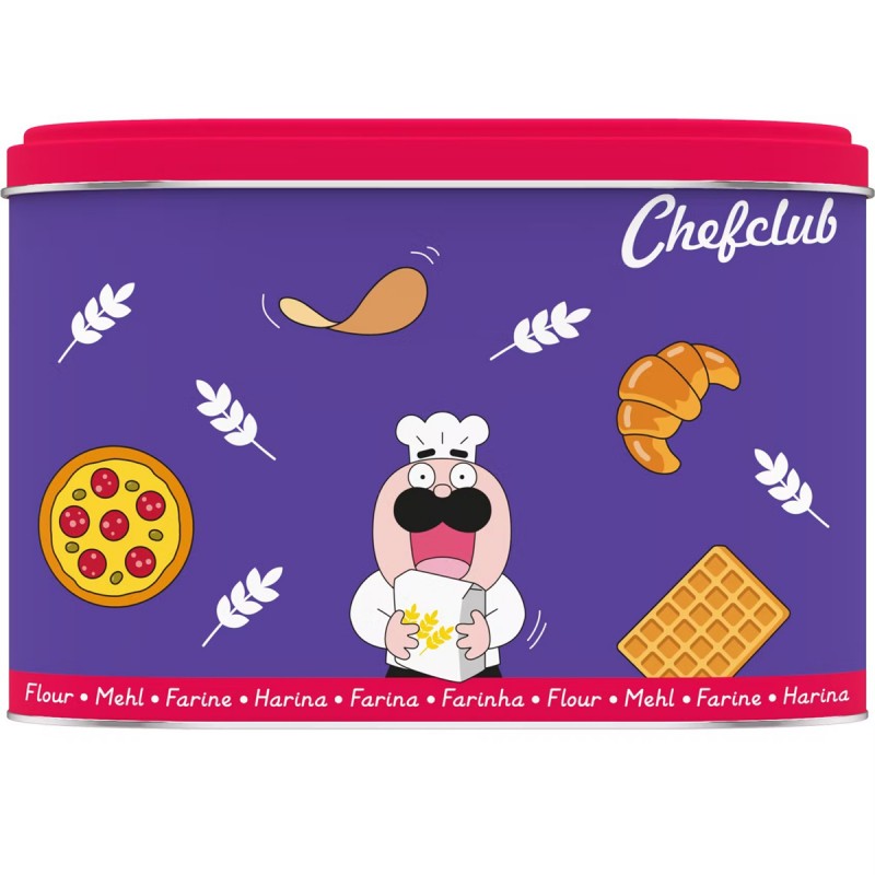 Chefclub - Metal flour box - CHCL-573101 - Chef Club - Cook like a grown-up - Le Nuage de Charlotte