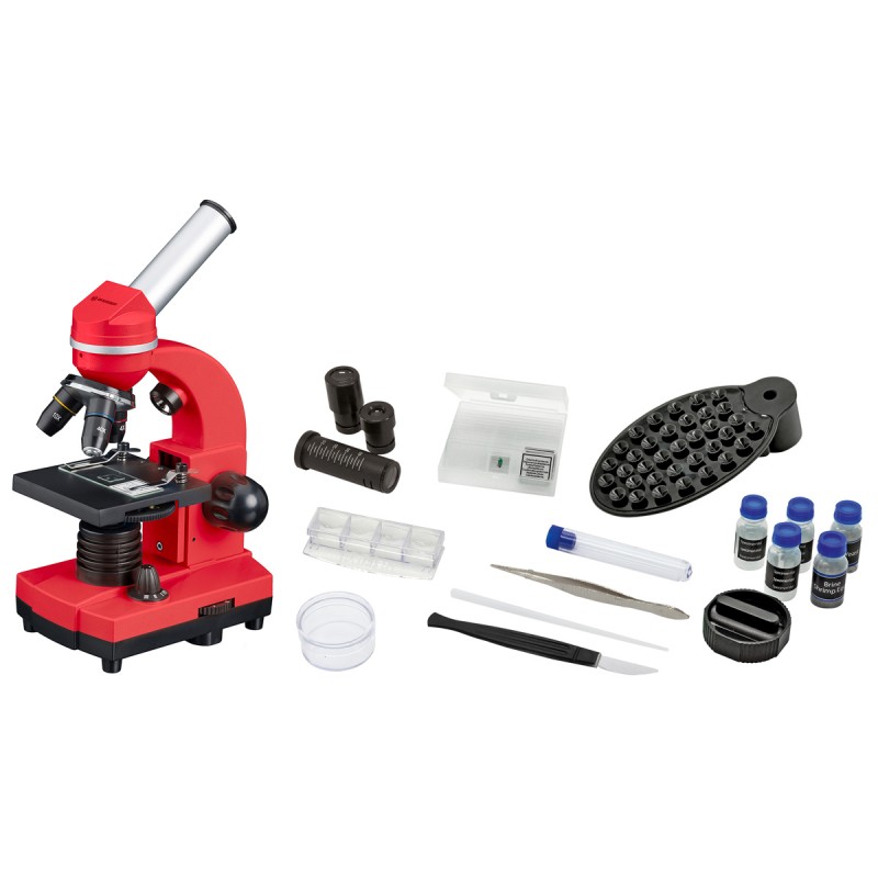 Bresser Junior - Student Microscope BIOLUX SEL red - BRE-8855600E8G000 - Bresser - Globes, Microscopes, Telescopes - Le Nuage...