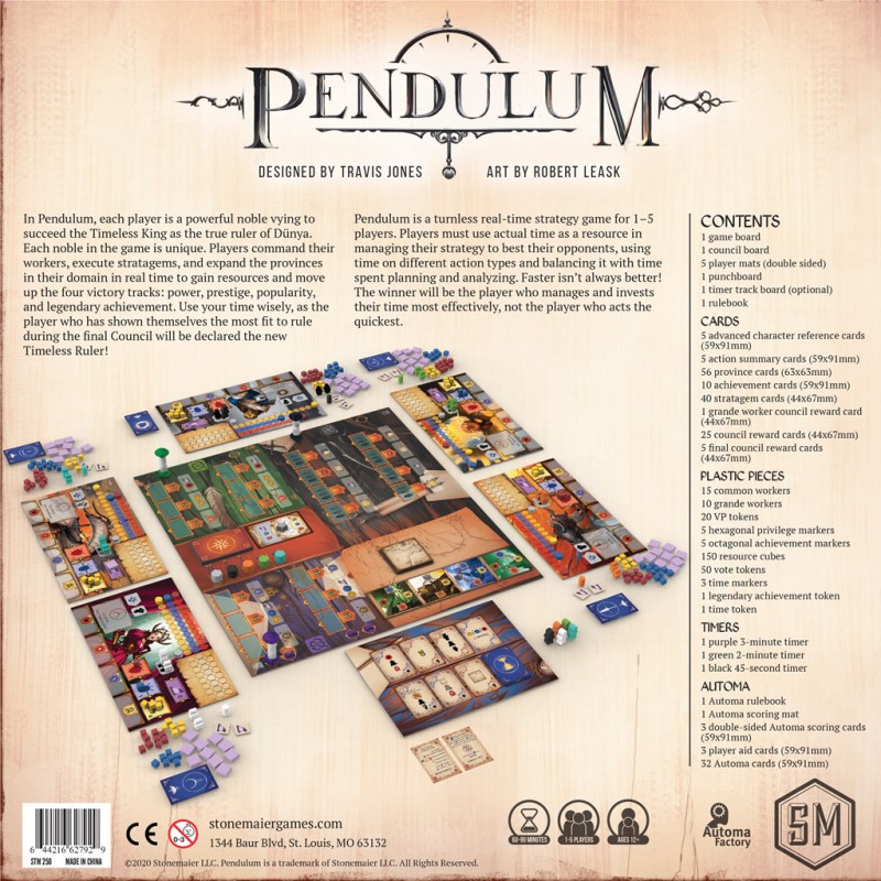 Pendulum - Le Temps Vaincra - MAT-114277 - Matagot - Jeux de société - Le Nuage de Charlotte