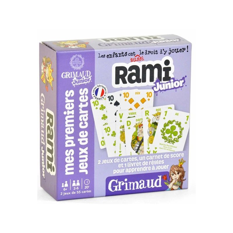 Rami Junior - 2 x 54 cartes - GRI-3641720 - Grimaud - Jeux de cartes - Le Nuage de Charlotte