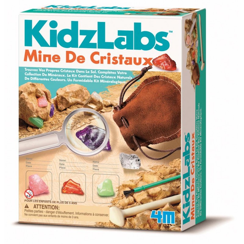 KidzLabs - Mine de Cristaux - 4M-5663252 - 4M - Coffrets éducatifs - Le Nuage de Charlotte