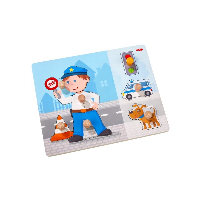 Clutching Puzzle Police Deployment - HAB-304590 - Haba - Puzzles - Le Nuage de Charlotte