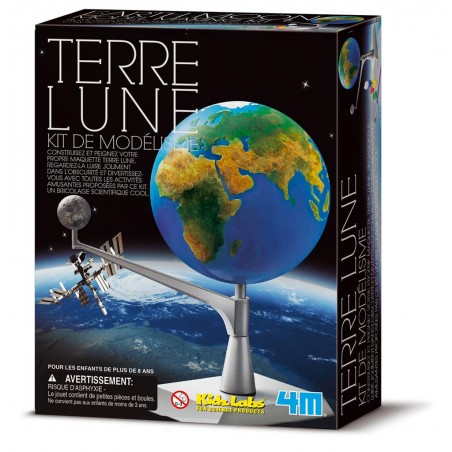 KidzLabs - Kit de modélisme - Terre Lune - 4M-5663241 - 4M - Coffrets éducatifs - Le Nuage de Charlotte