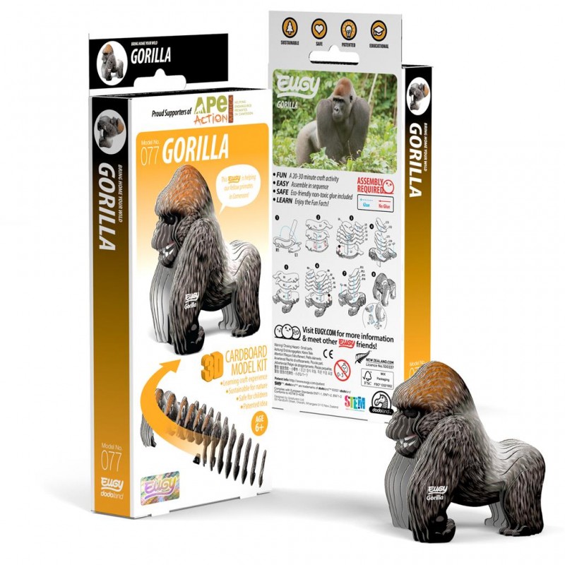 Eugy 077 - Gorilla - EUG-5313977 - dodoland - Maquettes en carton - Le Nuage de Charlotte