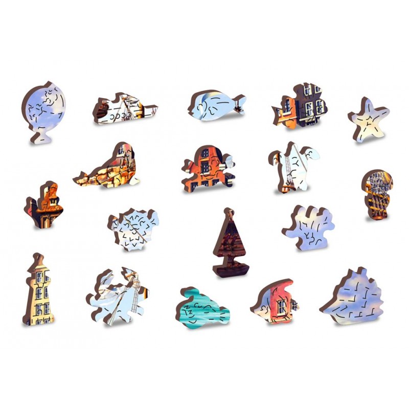 Vieux navires dans le port - WCY-5182413 - Wooden City - Puzzles pour les plus grands - Le Nuage de Charlotte