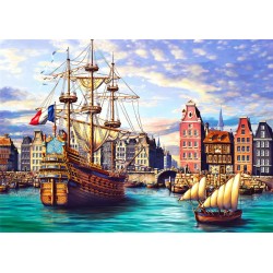 Vieux navires dans le port - WCY-5182413 - Wooden City - Puzzles pour les plus grands - Le Nuage de Charlotte