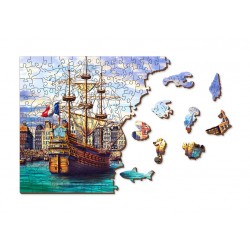 Old Ships in Harbour - WCY-5182413 - Wooden City - Puzzles for the bigger ones - Le Nuage de Charlotte