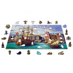 Old Ships in Harbour - WCY-5182413 - Wooden City - Puzzles for the bigger ones - Le Nuage de Charlotte