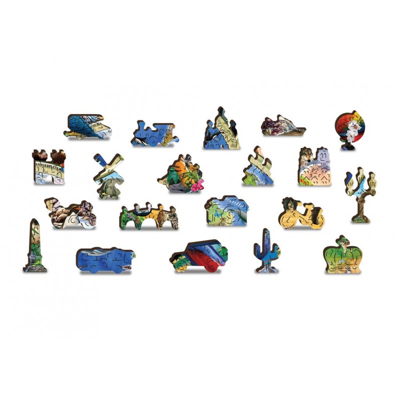 Carte du règne animal - WCY-5182170 - Wooden City - Puzzles pour les plus grands - Le Nuage de Charlotte