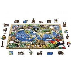 Animal Kingdom Map - WCY-5182170 - Wooden City - Puzzles for the bigger ones - Le Nuage de Charlotte