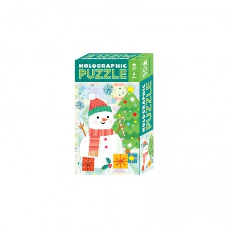 Puzzle Holographique - Bonhomme de neige - CCR-7808-8 - Crocodile Creek - Puzzles pour les petits - Le Nuage de Charlotte