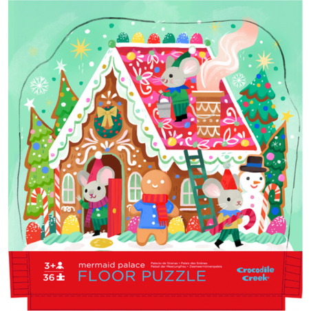 Gingerbread House Puzzle - 36 pieces - CCR-4020-4 - Crocodile Creek - Puzzles for little ones - Le Nuage de Charlotte