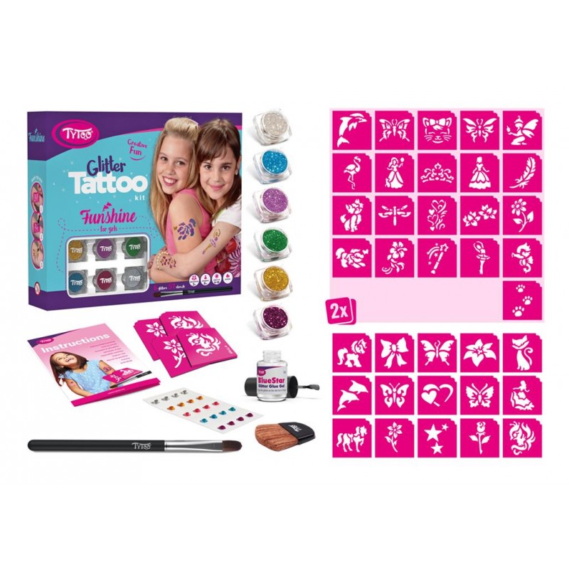 Glitter Tattoo - Funshine - TYT-9450183 - TyToo - Maquillage et cosmétique fantaisie pour enfants - Le Nuage de Charlotte