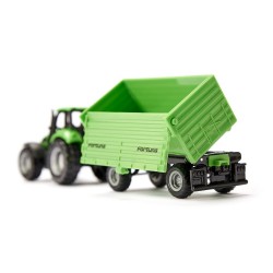 DEUTZ-FAHR with Fortuna 4-wheel-trailer - SIK-1606 - Siku - Cars, Trucks, etc. - Le Nuage de Charlotte