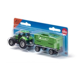 DEUTZ-FAHR with Fortuna 4-wheel-trailer - SIK-1606 - Siku - Cars, Trucks, etc. - Le Nuage de Charlotte