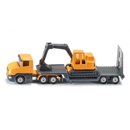 Low loader with excavator - SIK-1611 - Siku - Cars, Trucks, etc. - Le Nuage de Charlotte