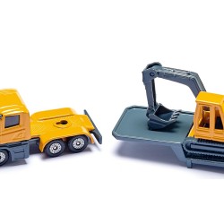 Low loader with excavator - SIK-1611 - Siku - Cars, Trucks, etc. - Le Nuage de Charlotte