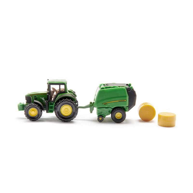 Siku John Deere Tractor with round baler - SIK-1665 - Siku - Cars, Trucks, etc. - Le Nuage de Charlotte