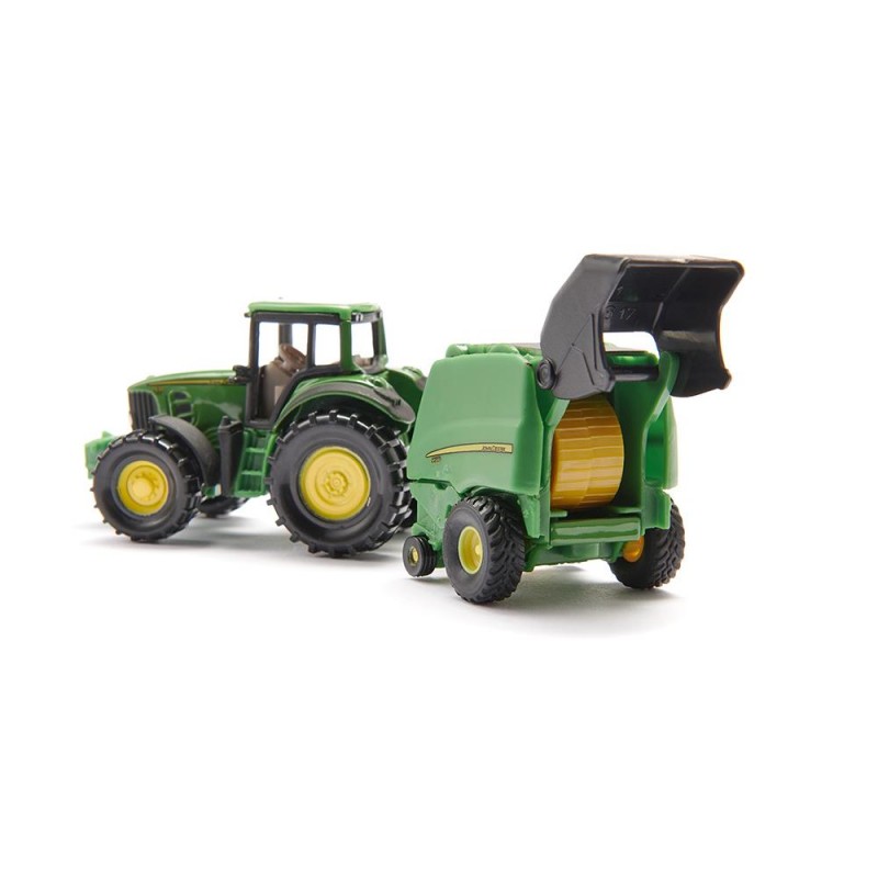 Siku John Deere Tractor with round baler - SIK-1665 - Siku - Cars, Trucks, etc. - Le Nuage de Charlotte