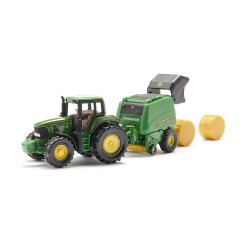 Siku Tracteur John Deere avec presse à ballots - SIK-1665 - Siku - Voitures, camions, etc. - Le Nuage de Charlotte