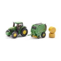 Siku Tracteur John Deere avec presse à ballots - SIK-1665 - Siku - Voitures, camions, etc. - Le Nuage de Charlotte