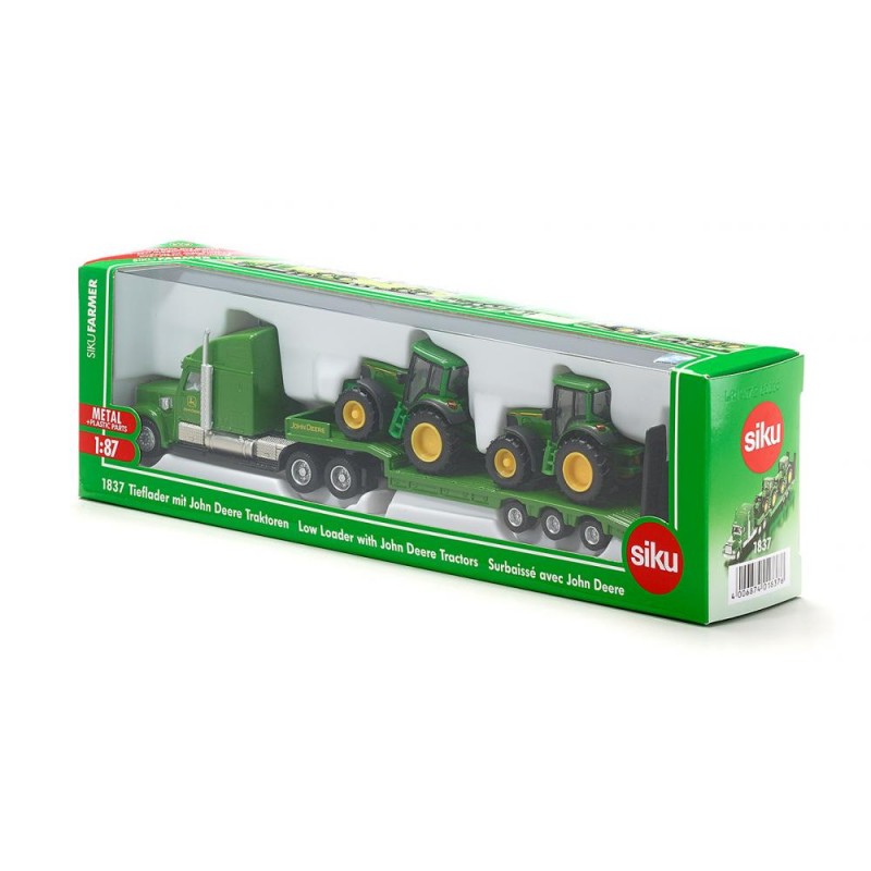 Siku Low Loader with John Deere tractors - SIK-1837 - Siku - Cars, Trucks, etc. - Le Nuage de Charlotte