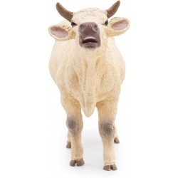 Charolais cow mooing - PAPO-rja-51158 - Papo - Figures and accessories - Le Nuage de Charlotte