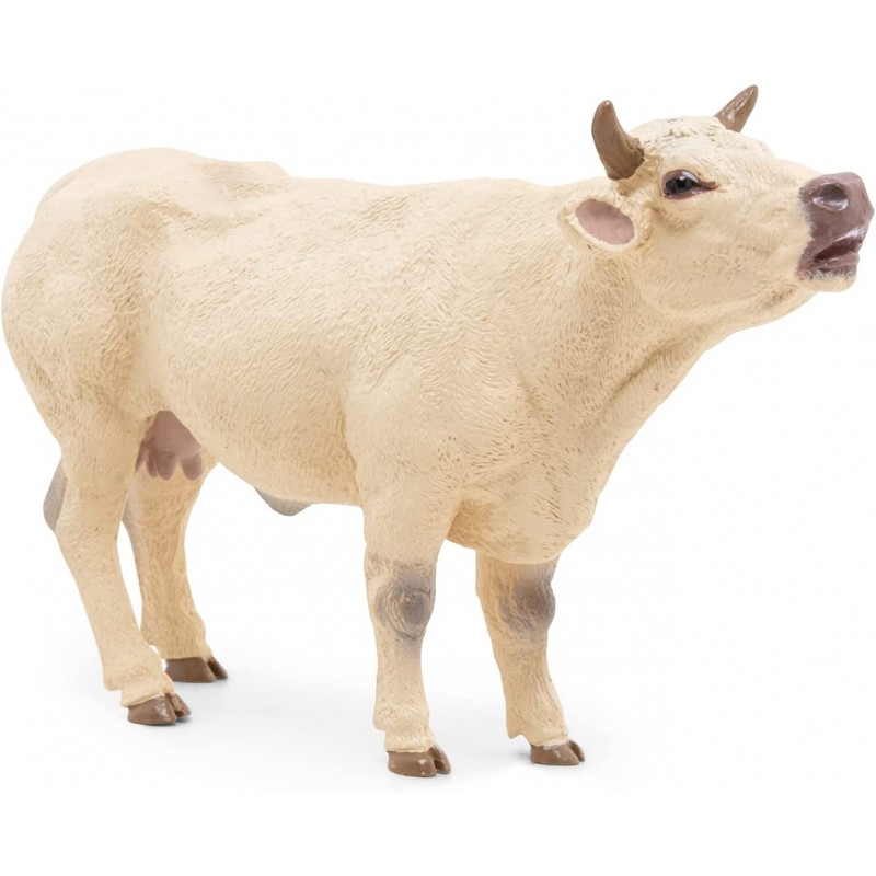 Vache charolaise meuglant - PAPO-rja-51158 - Papo - Figurines et accessoires - Le Nuage de Charlotte