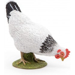 Poule blanche picorant - PAPO-rbl-51160 - Papo - Figurines et accessoires - Le Nuage de Charlotte