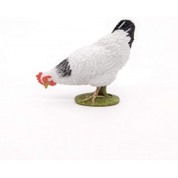 Poule blanche picorant - PAPO-rbl-51160 - Papo - Figurines et accessoires - Le Nuage de Charlotte