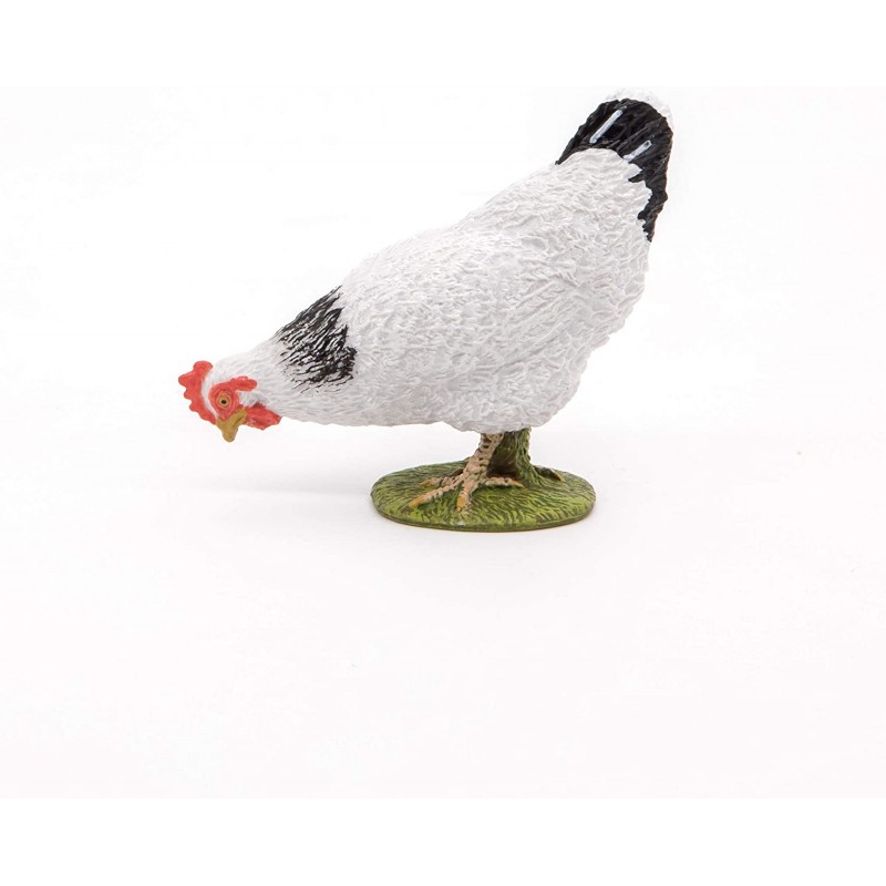 Pecking white hen - PAPO-rbl-51160 - Papo - Figures and accessories - Le Nuage de Charlotte