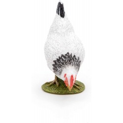 Pecking white hen - PAPO-rbl-51160 - Papo - Figures and accessories - Le Nuage de Charlotte