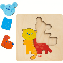 Puzzle en bois Animaux familiers - HAB-304610 - Haba - Puzzles et casse-têtes - Le Nuage de Charlotte