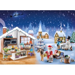 Calendrier de l'Avent : pâtisserie de Noël - PLA-71088 - Playmobil - Playmobil - Le Nuage de Charlotte