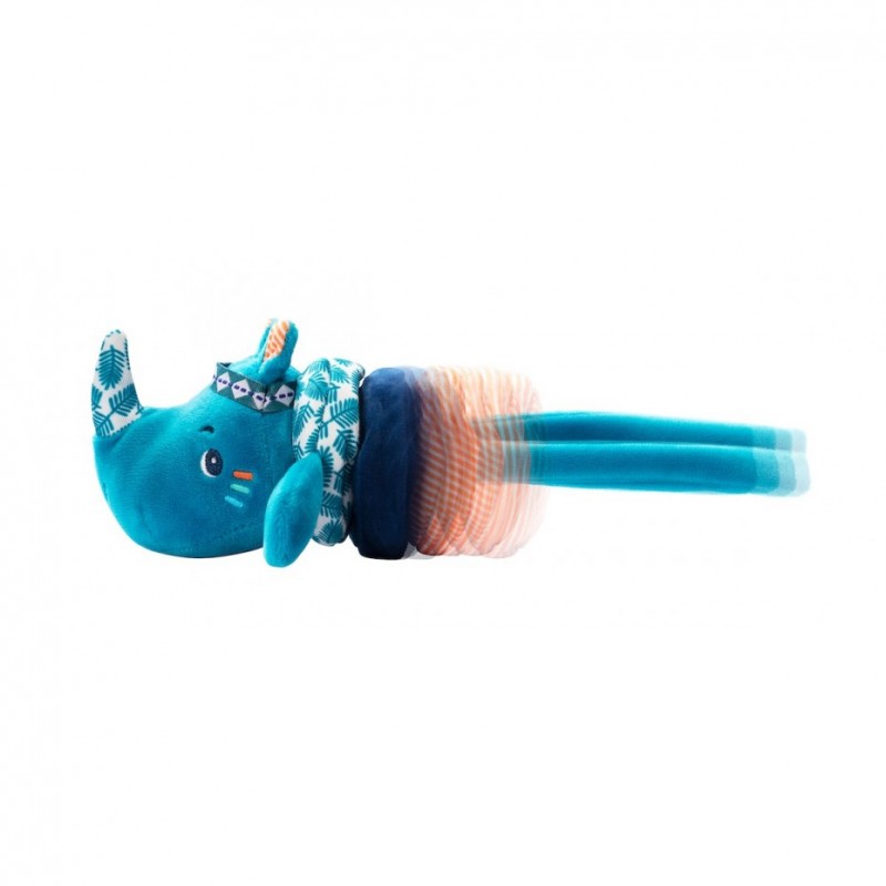 Vibrating rattle Marius the rhinoceros - LILI-83170 - Lilliputiens - Rattles - Le Nuage de Charlotte