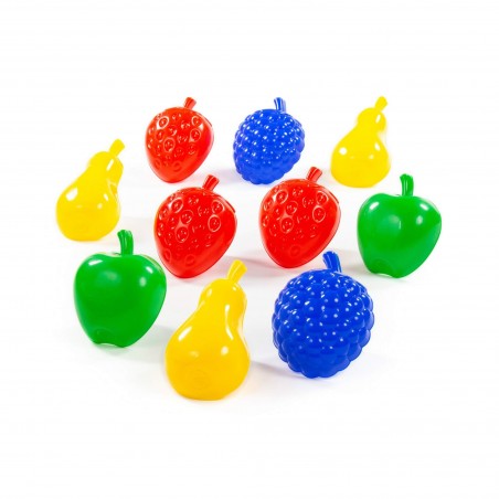 Petit moule pour sable en forme de fruit, 10 pcs - POL-07124 - Polesie - Sable et pâtes à modeler - Le Nuage de Charlotte