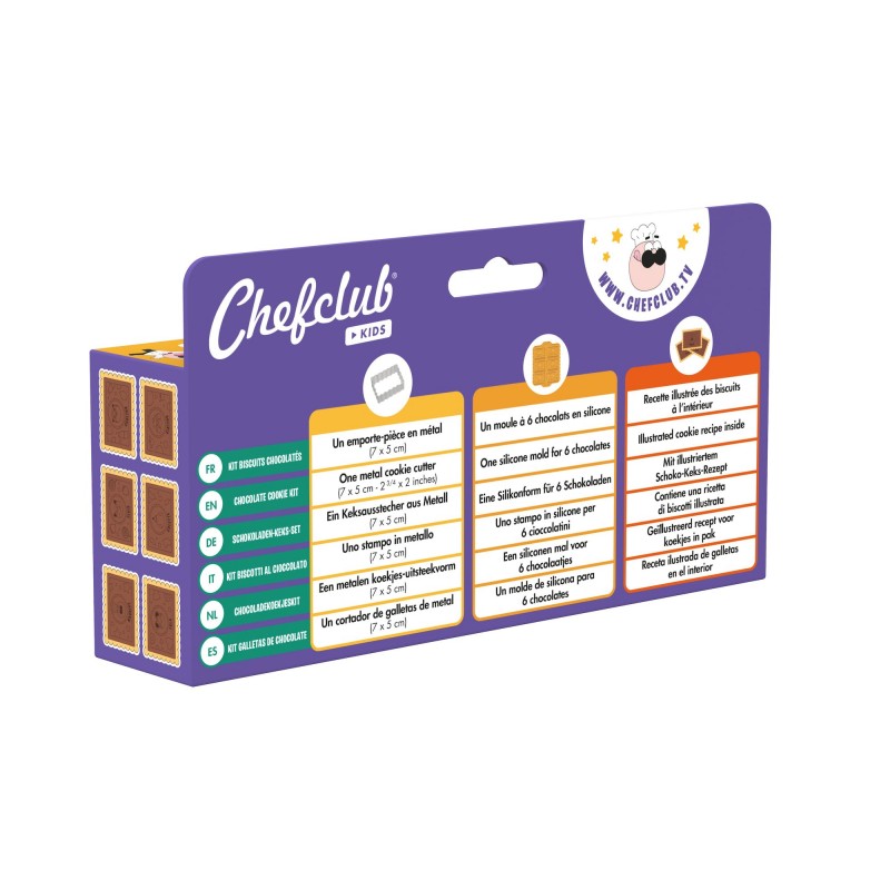 Chefclub - Kit biscuits chocolatés - CHCL-2BAKE936 - Chef Club - Cuisiner comme un grand - Le Nuage de Charlotte