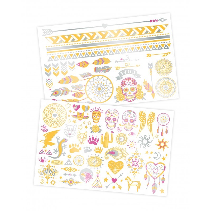 Be Teens - Wash-off Tattoos - Metallic - BUK-TA002 - Buki - Temporary Tattoos - Le Nuage de Charlotte