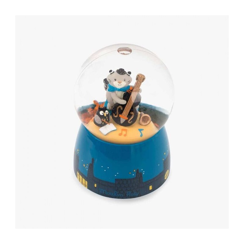 Les Moustaches - Musical snow globe - MRY-666241 - Moulin Roty - Snow Ball - Le Nuage de Charlotte