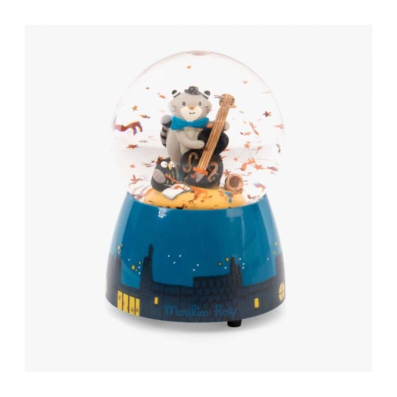 Les Moustaches - Musical snow globe - MRY-666241 - Moulin Roty - Snow Ball - Le Nuage de Charlotte